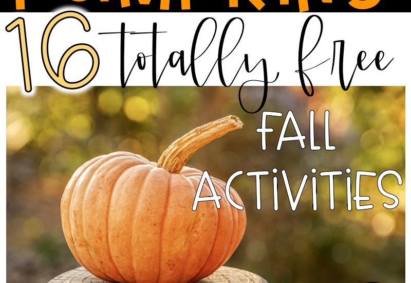 16 Free Fall Pumpkin Learning Activities