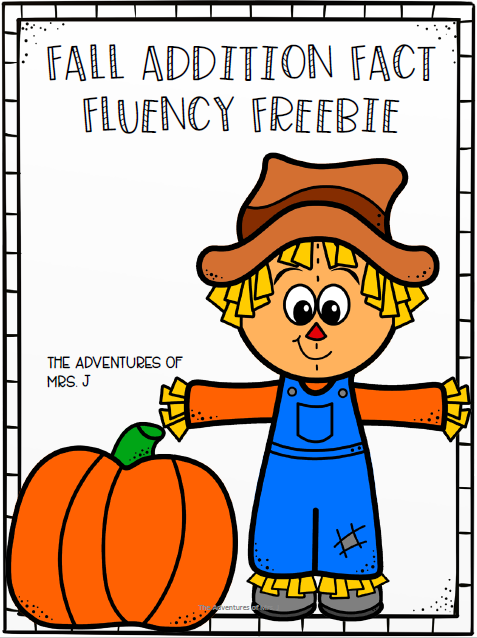 Free Fall Addition Math Fluency