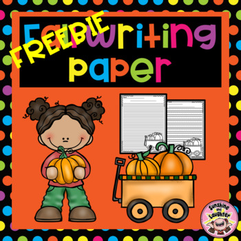 Free Fall Pumpkin Writing Paper