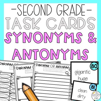 blande Mispend røveri Antonyms Synonyms Task Cards - The Kinder Life