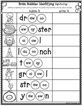 diphthongs aw au oi oy ow ew aw oo activities and games the kinder life